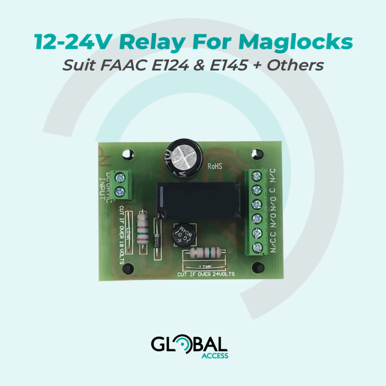 12-24V Relay For Maglocks - Suit FAAC E124 & E145 + Others