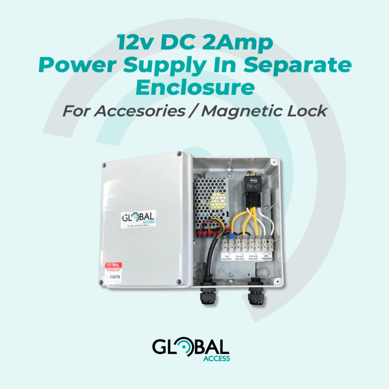 12v DC 2Amp Power Supply In Separate Enclosure For Accesories or Magnetic Lock