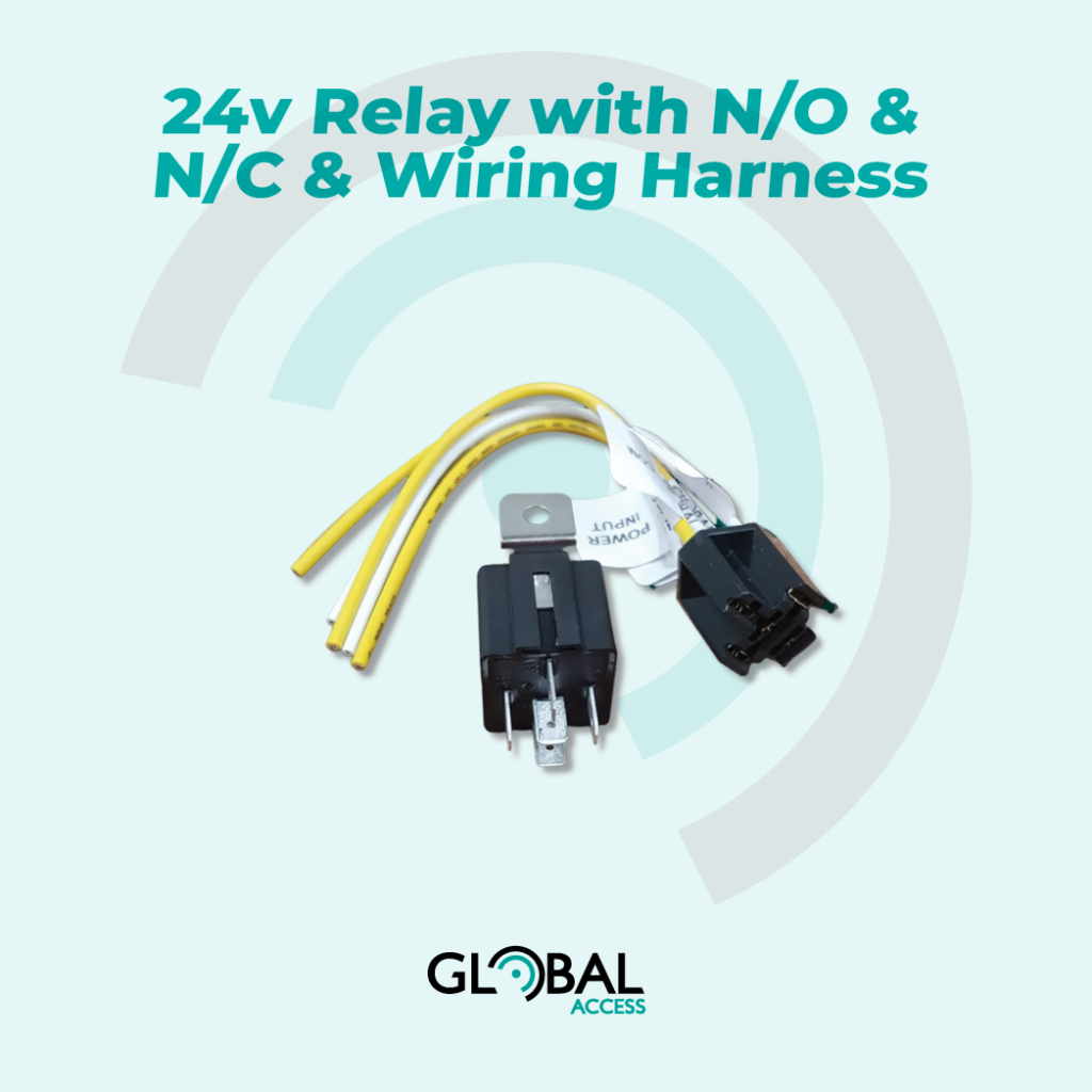 24v Relay with N-O & N-C & Wiring Harness