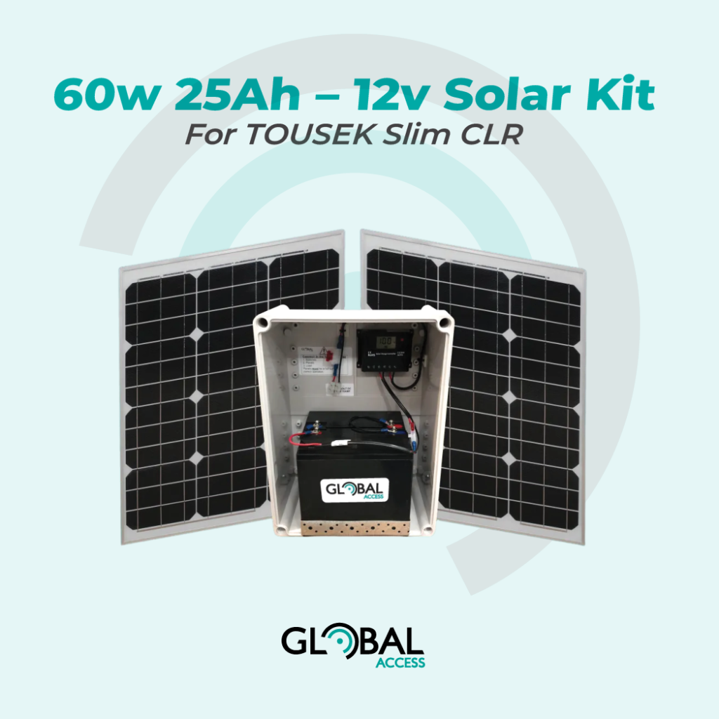 60w 25Ah – 12v Solar Kit For TOUSEK Slim CLR