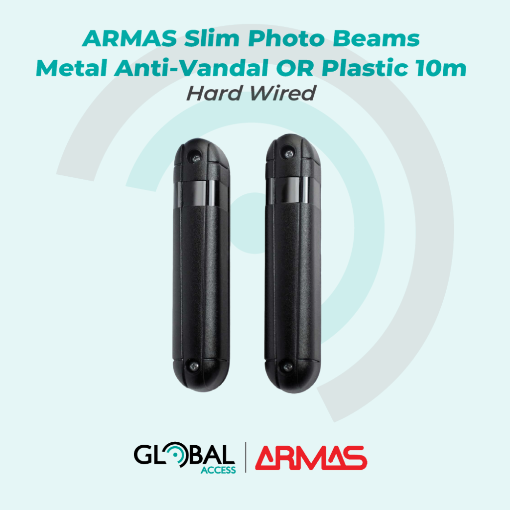 ARMAS Slim Photo Beams Metal Anti-Vandal OR Plastic 10m