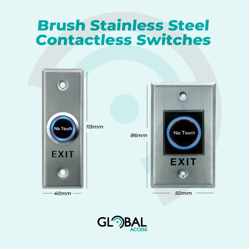 Brush Stainless Steel Contactless Switches