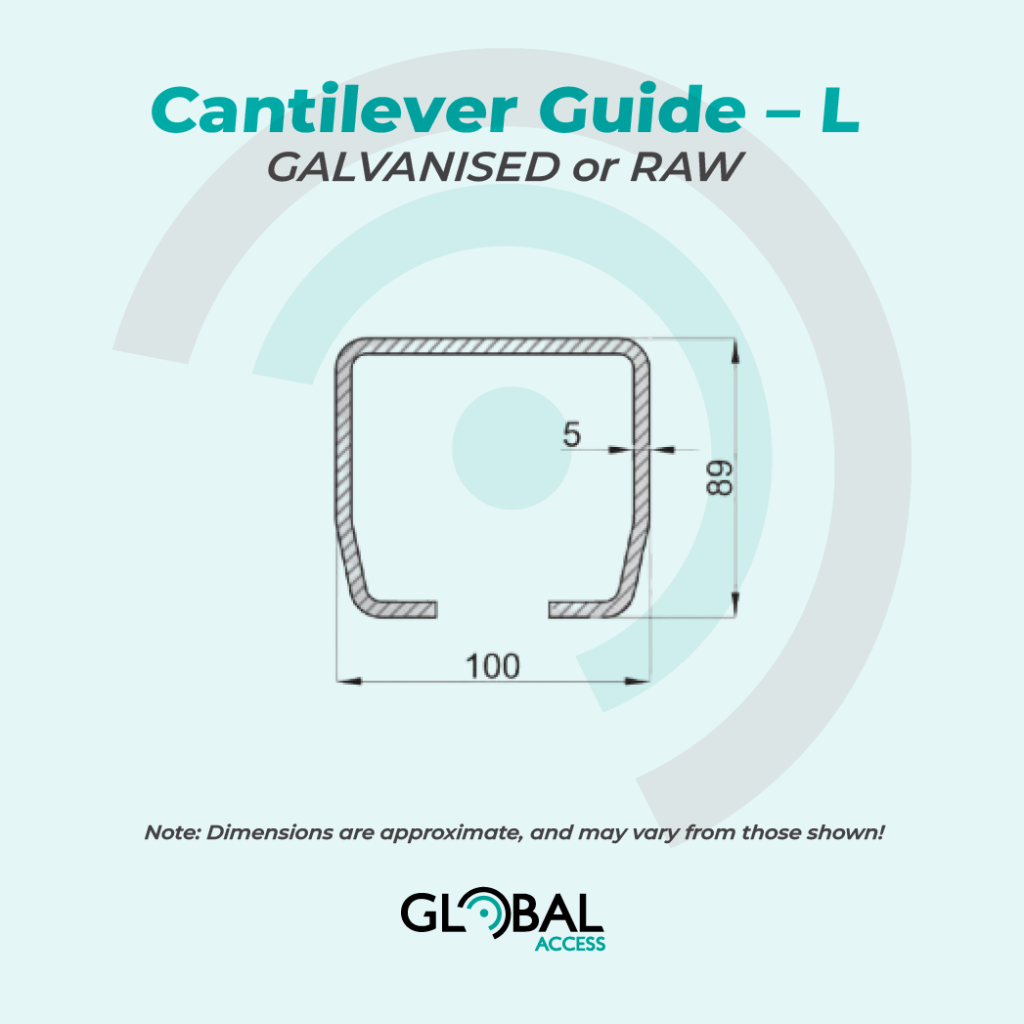 Cantilever Guide – L – GALVANISED or RAW