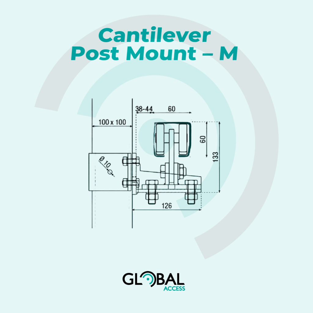 Cantilever Post Mount – M