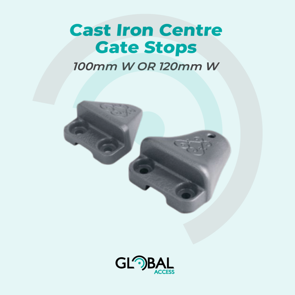 Cast Iron Centre Gate Stops - 100mm W OR 120mm W