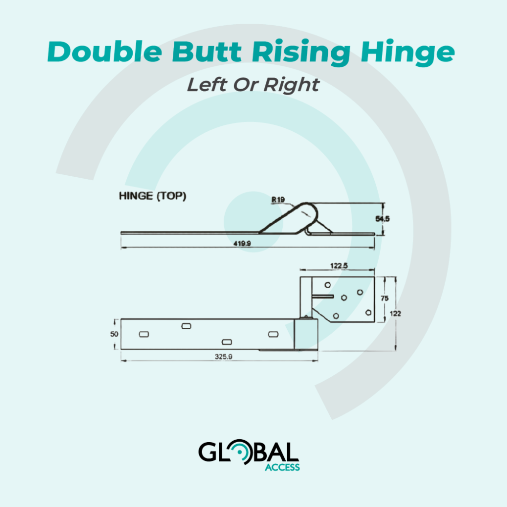 Double Butt Rising Hinge - Left Or Right