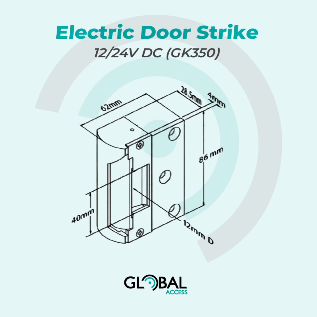 Electric Door Strike – 1224V DC GK350
