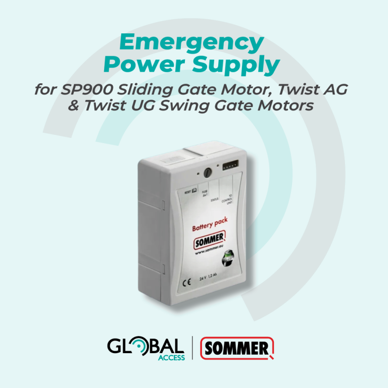 Emergency Power Supply For SP900 Sliding Gate Motor, Twist AG & Twist UG Swing Gate Motors