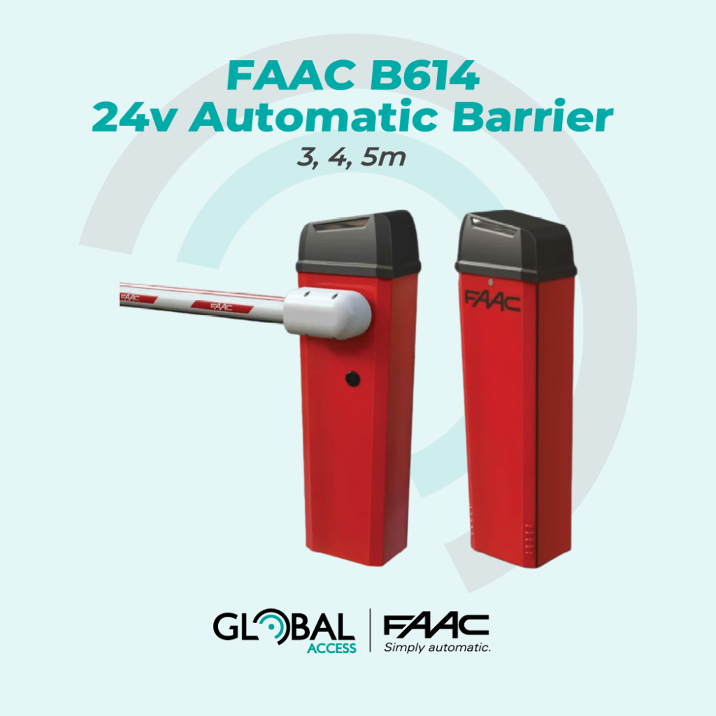 FAAC B614 24v Automatic Barrier – 3, 4, 5m