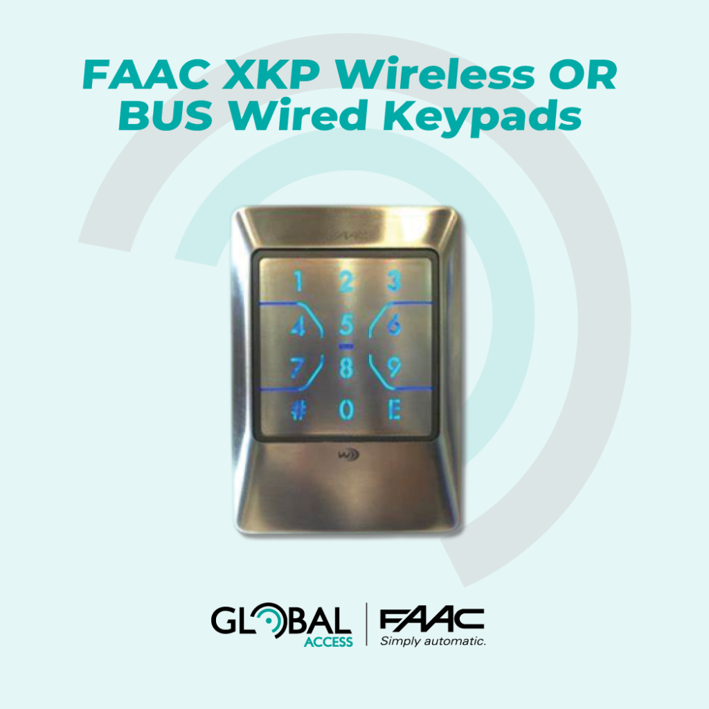 FAAC XKP Wireless OR BUS Wired Keypads