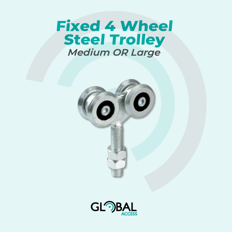 Fixed 4 Wheel Steel Trolley – Medium OR Large