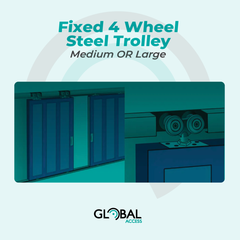 Fixed 4 Wheel Steel Trolley – Medium OR Large