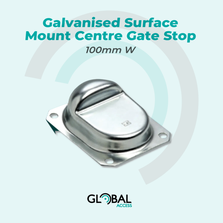 Galvanised Surface Mount Centre Gate Stop - 100mm W