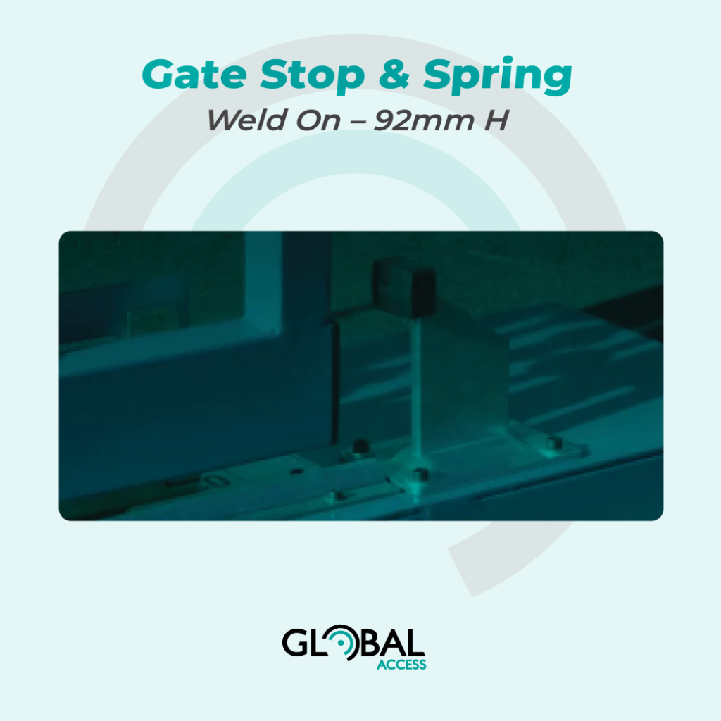 Cableway Stop Spring Gate Stop & Spring - Weld On - 92mm H - Global Access