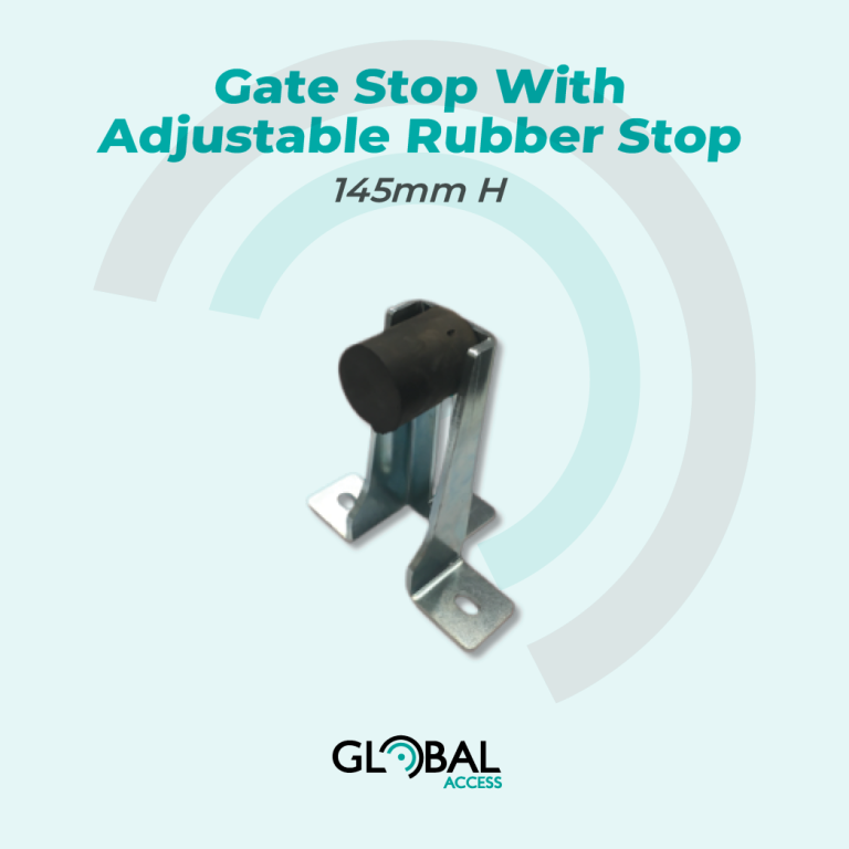 Gate Stop With Adjustable Rubber Stop - 145mm H