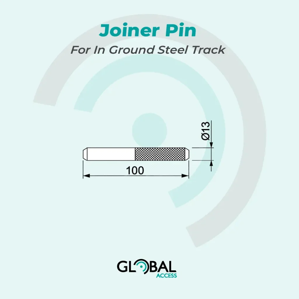 Joiner Pin For In Ground Steel Track
