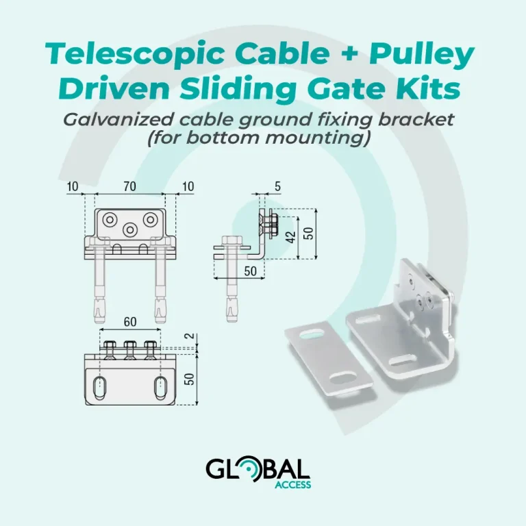 Telescopic Cable + Pulley Driven Sliding Gate Kits