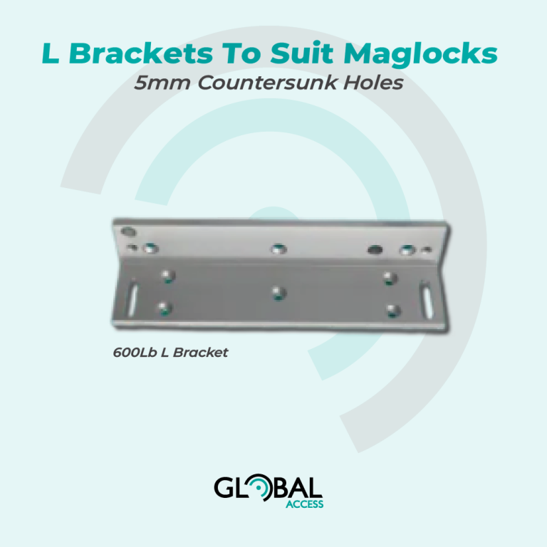 L Brackets To Suit Maglocks – 5mm Countersunk Holes3