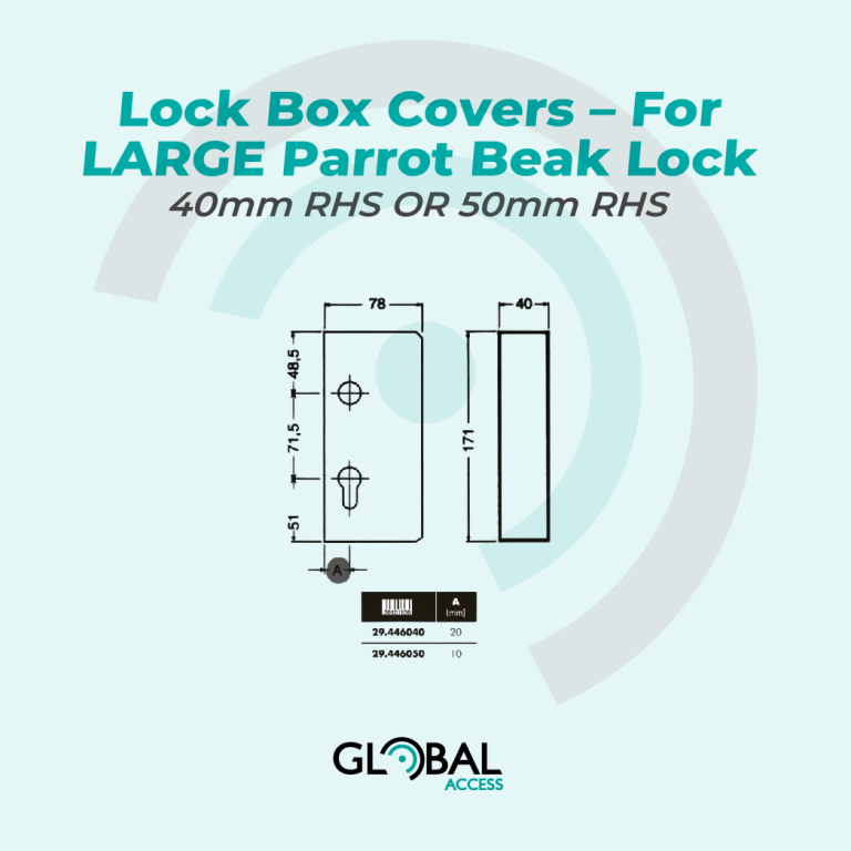 Lock Box Covers – For LARGE Parrot Beak Lock – 40mm RHS OR 50mm RHS