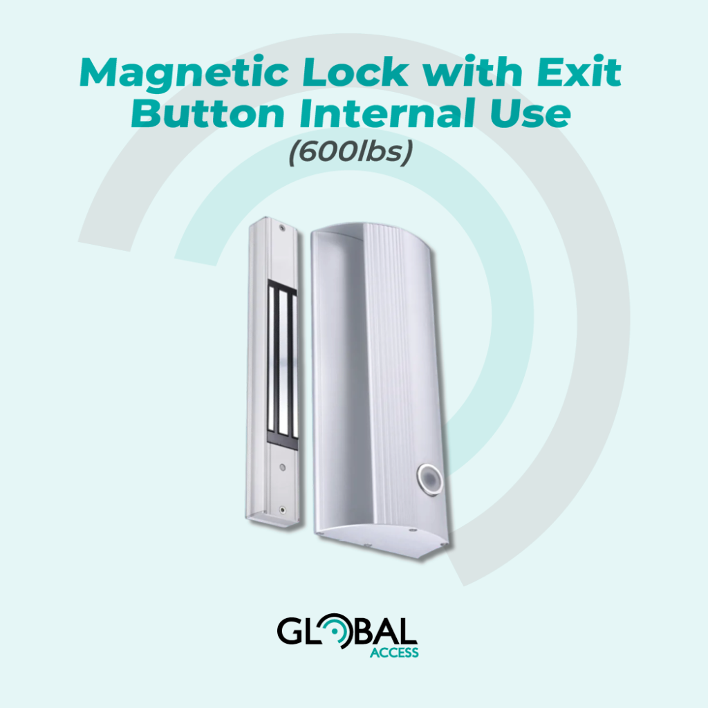 Magnetic Lock with Exit Button Internal Use (600lbs)
