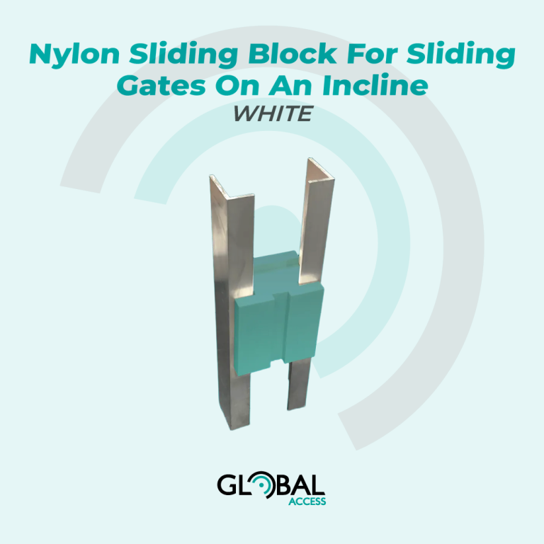 Nylon Sliding Block For Sliding Gates On An Incline - WHITE