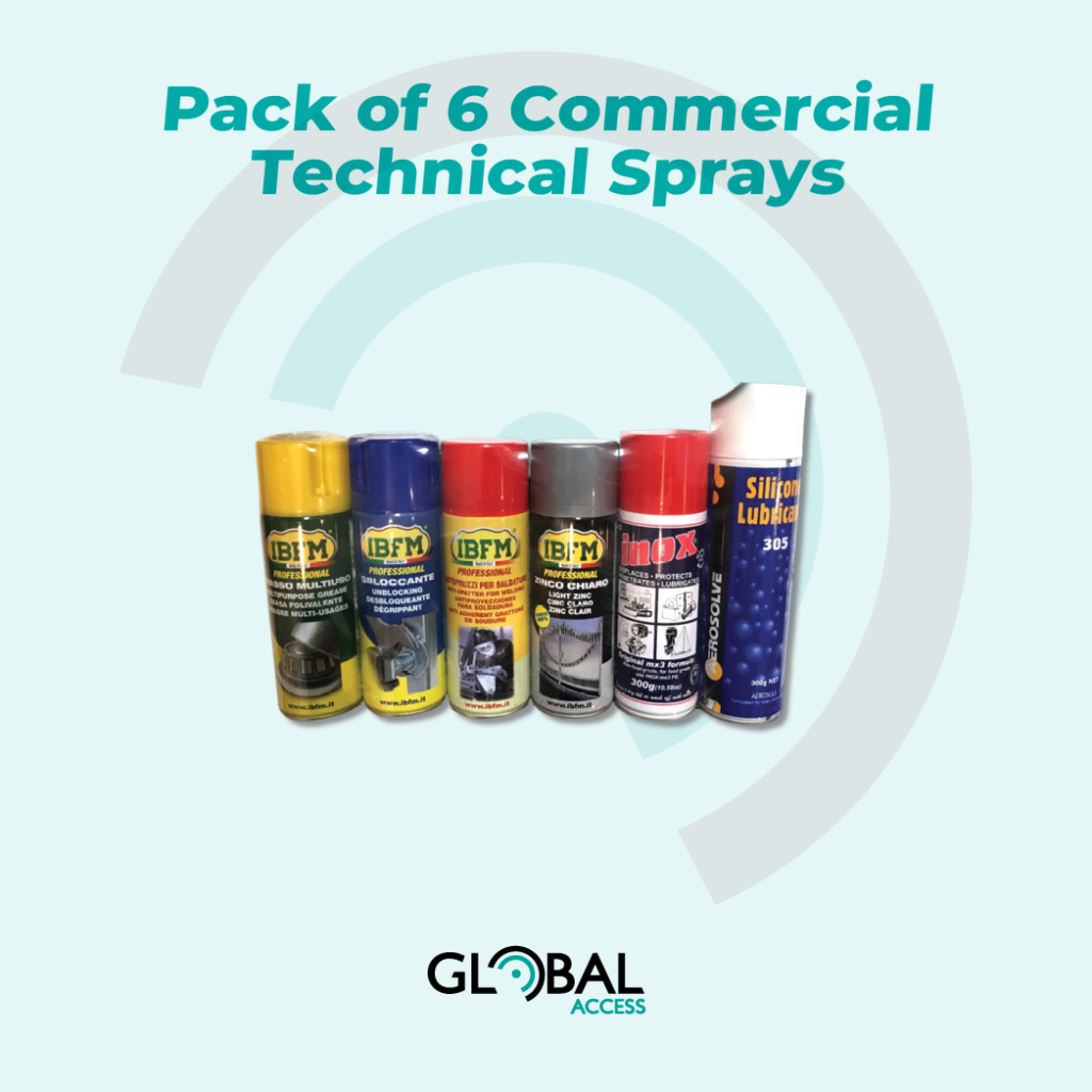 Pack of 6 Commercial Technical Sprays