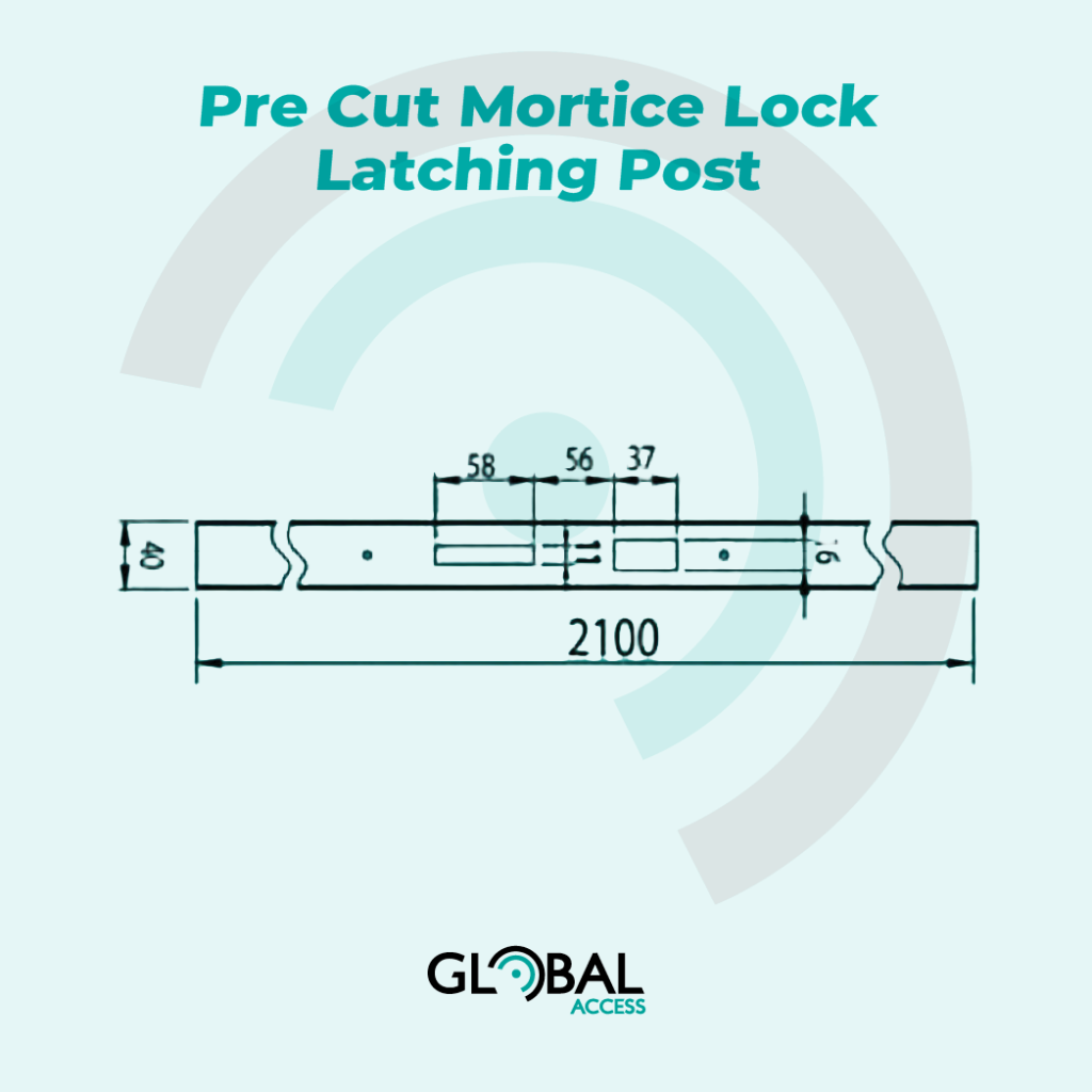 Pre Cut Mortice Lock Latching Post