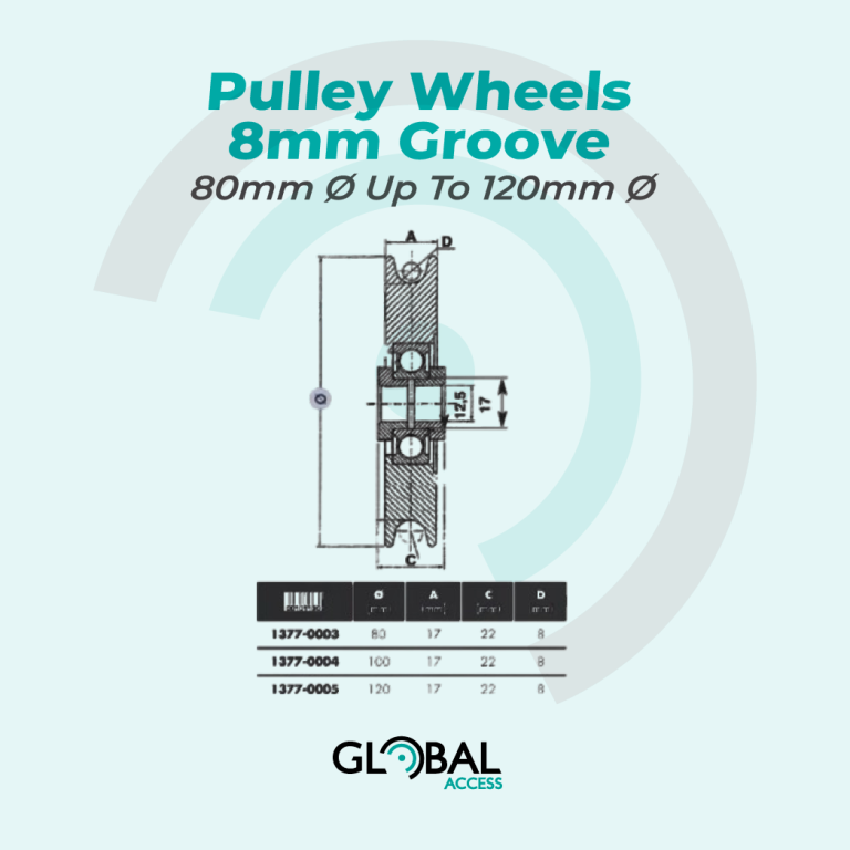 Pulley Wheels - 8mm Groove - 80mm Ø Up To 120mm Ø