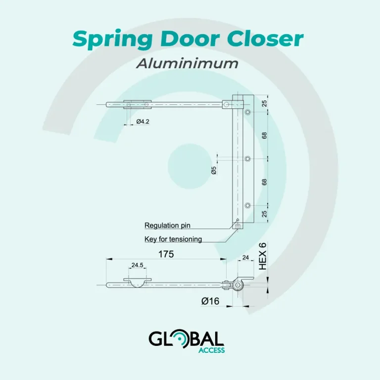 Spring Door Closer - Aluminimum