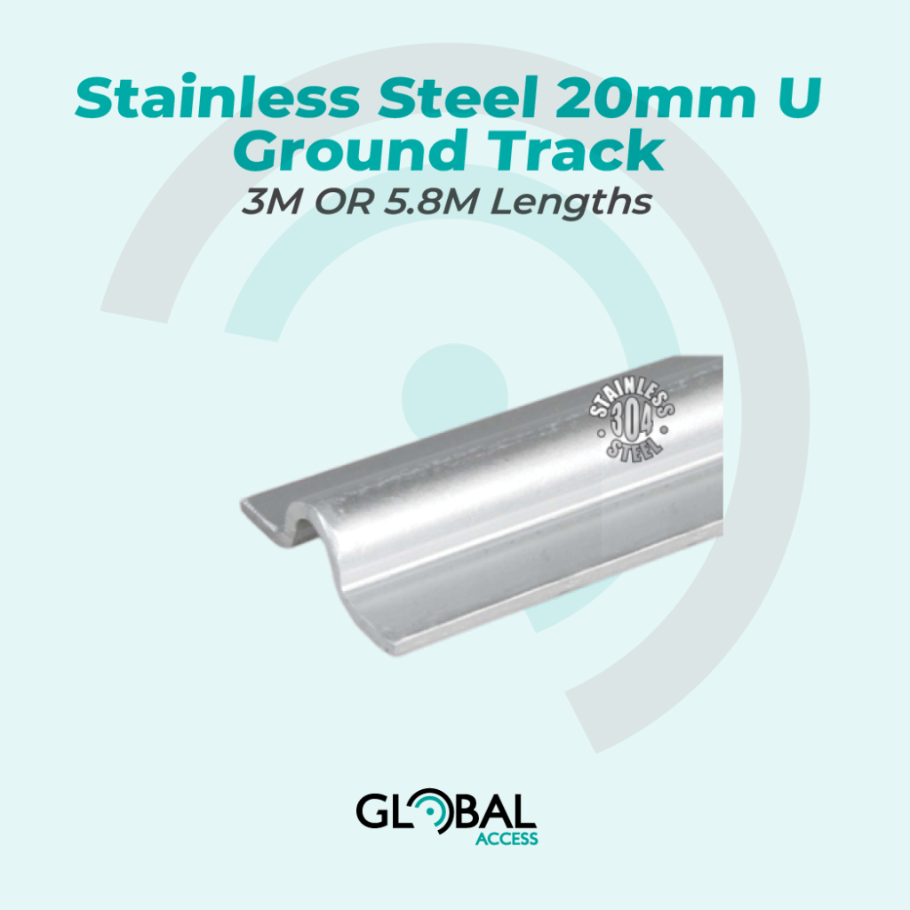 Stainless Steel 20mm U Ground Track - 3M OR 5