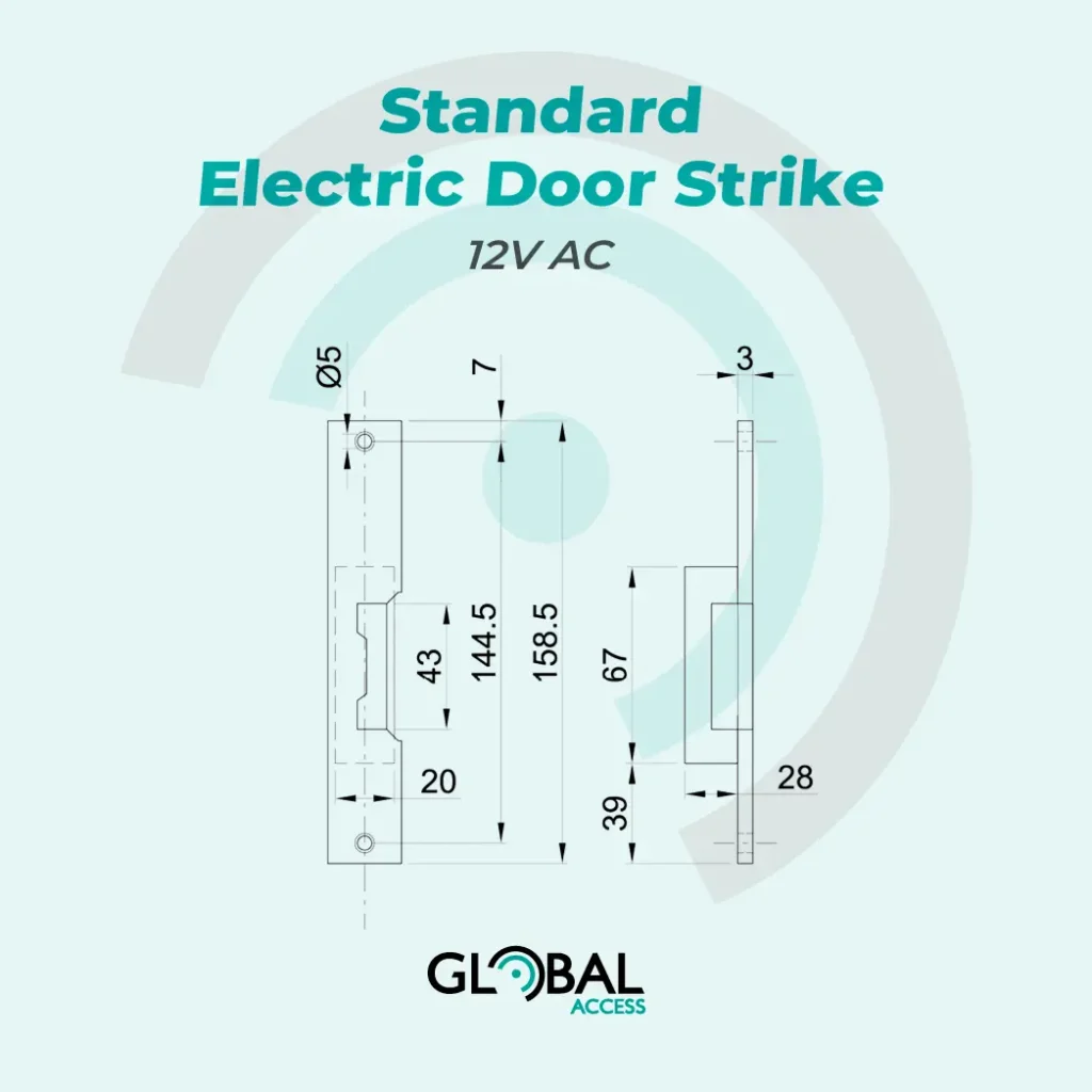 Standard Electric Door Strike - 12V AC