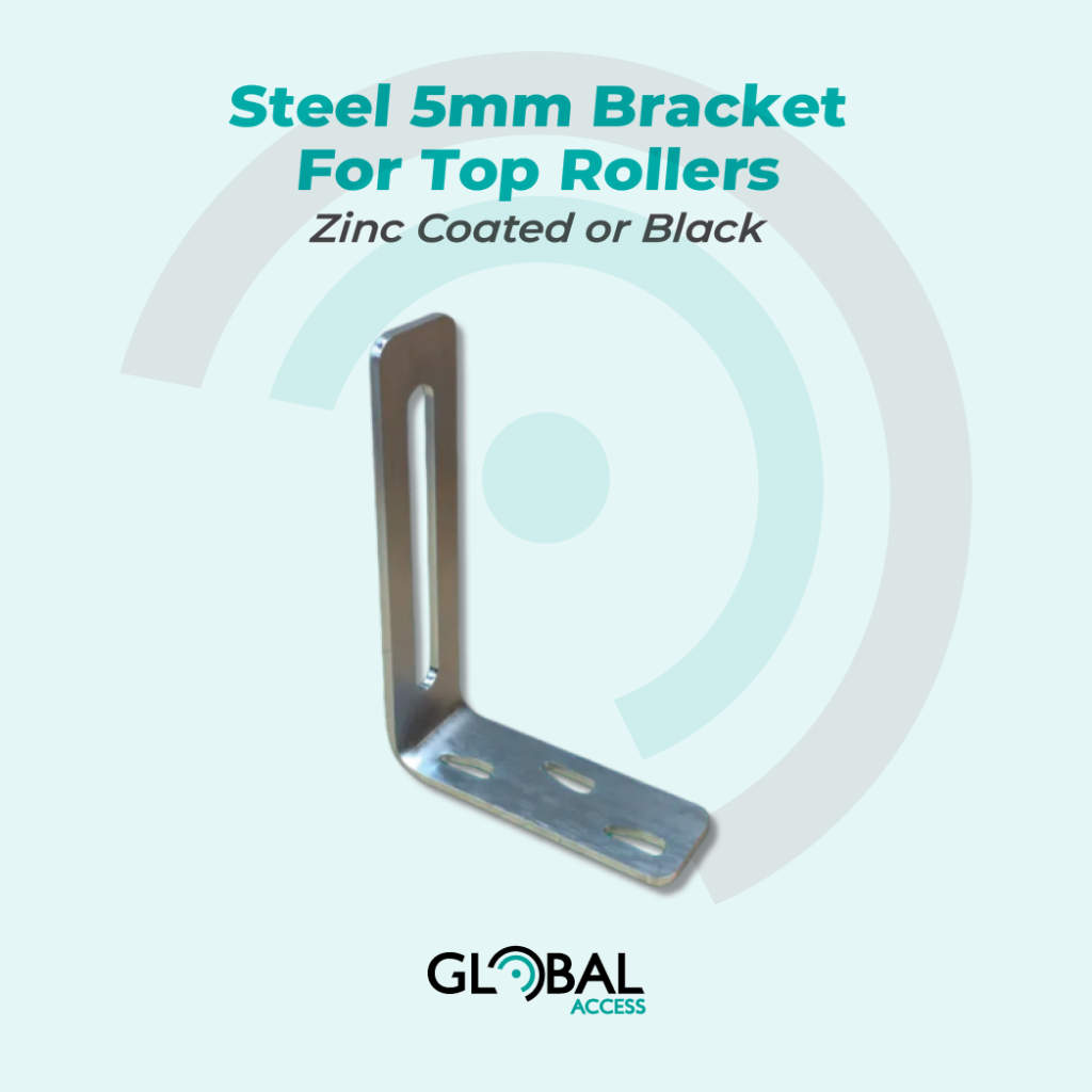 Steel 5mm Bracket For Top Rollers – Zinc Coated or Black