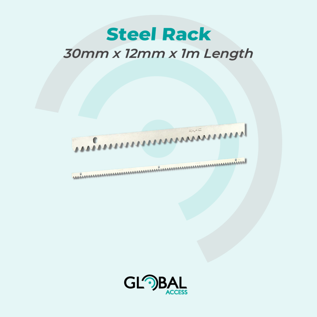 Steel Rack - 30mm x 12mm x 1m Length