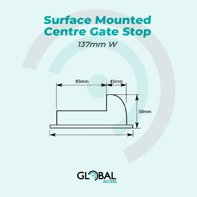 Surface Mounted Centre Gate Stop - 137mm W