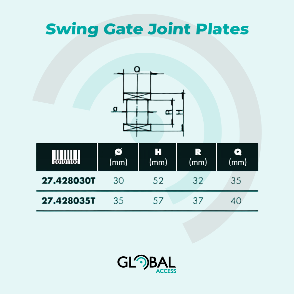 Swing Gate Joint Plates