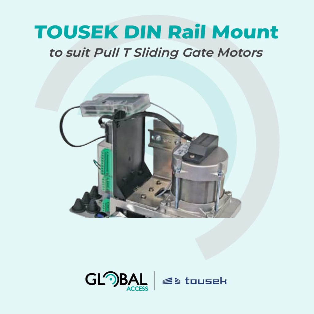 TOUSEK DIN Rail Mount to suit Pull T Sliding Gate Motors