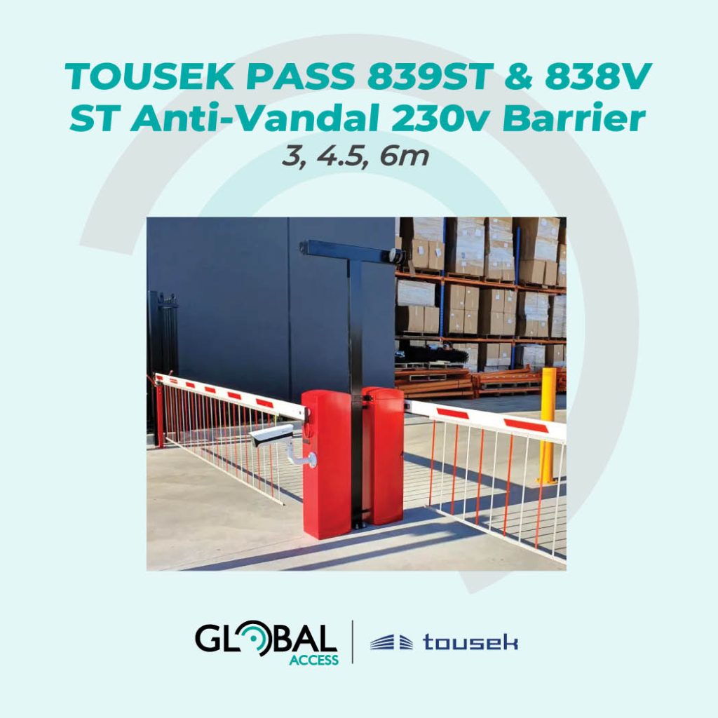 TOUSEK PASS 839ST & 838V ST Anti-Vandal 230v Barrier