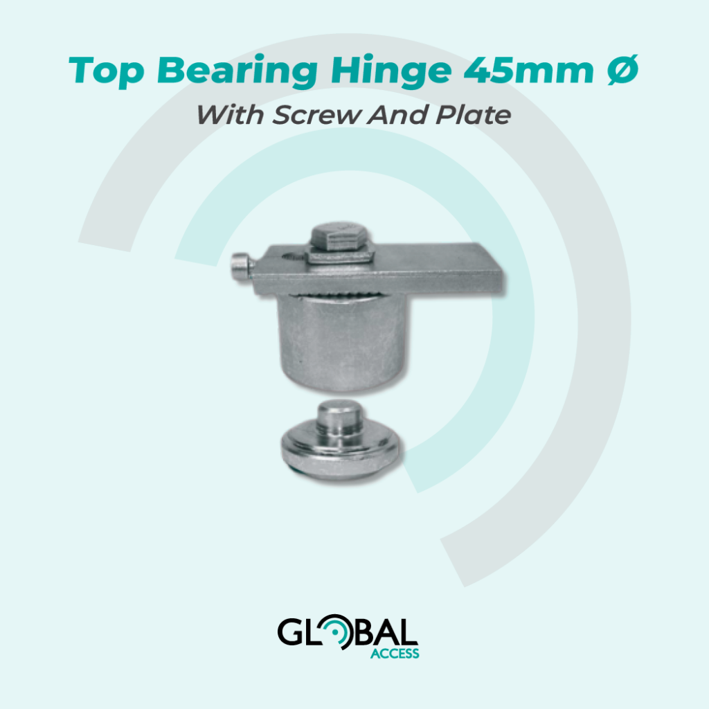 Top Bearing Hinge 45mm Ø With Screw And Plate