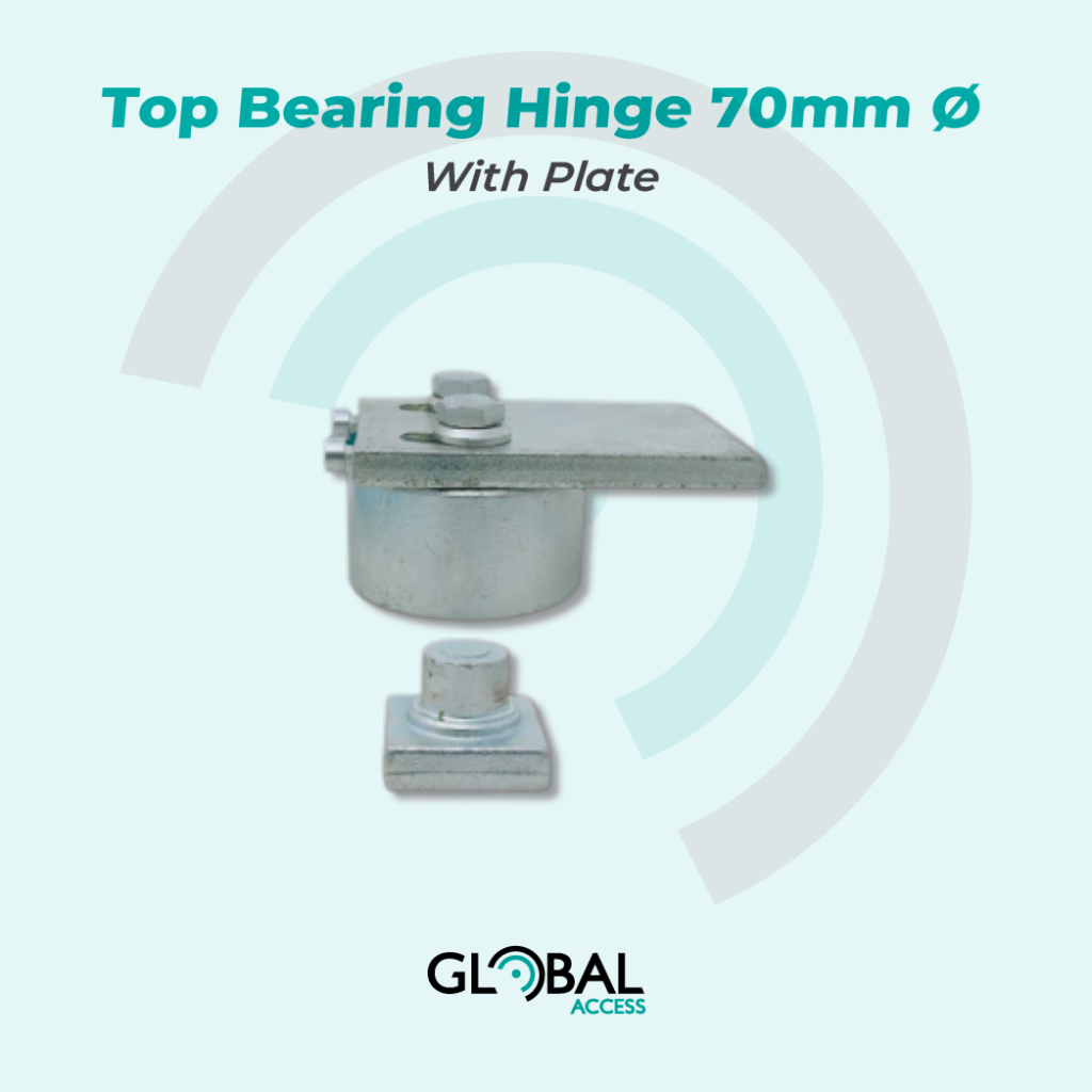 Top Bearing Hinge 70mm Ø With Plate