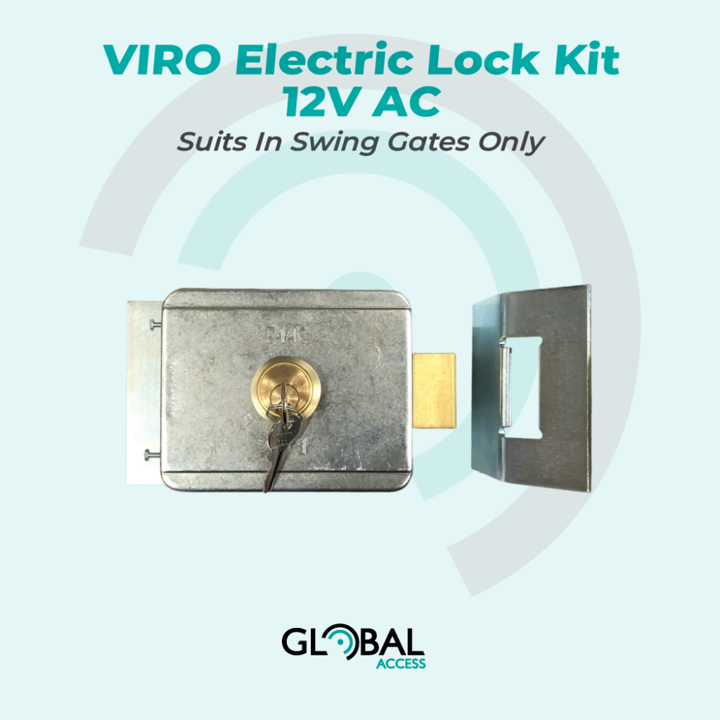 VIRO Electric Lock Kit 12V AC Suits In Swing Gates Only