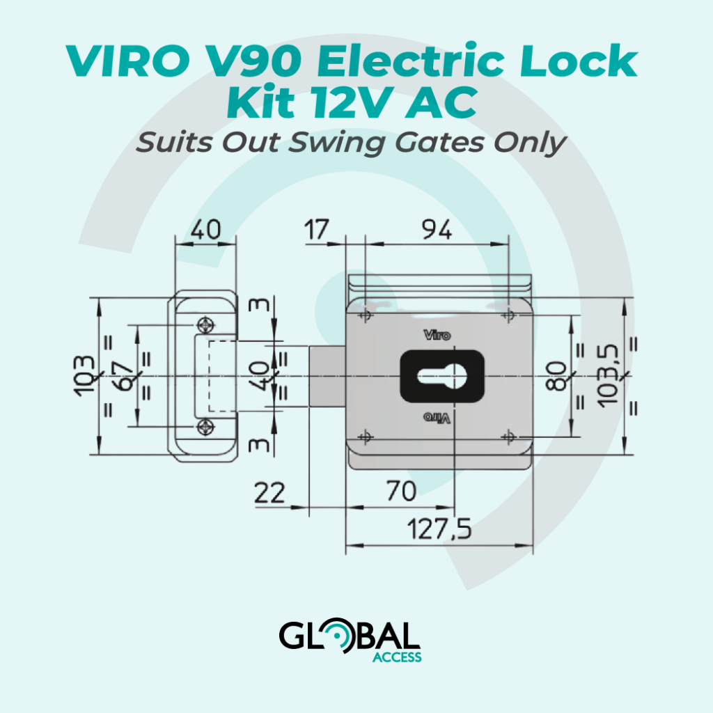 VIRO V90 Electric Lock Kit 12V AC