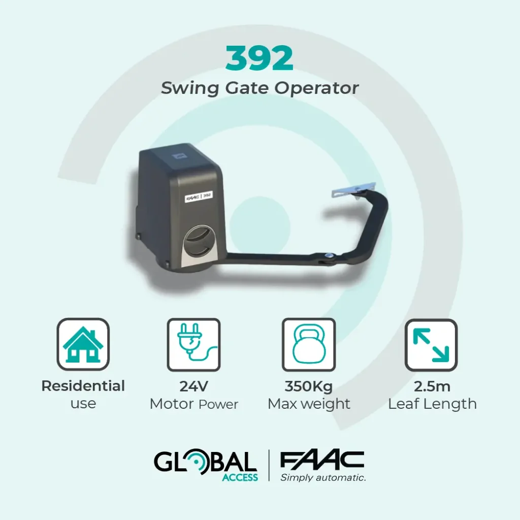 FAAC 392 - 24V Swing Gate Operator