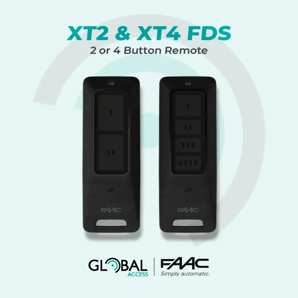 FAAC XT2 FDS 2 or 4 Button Remote