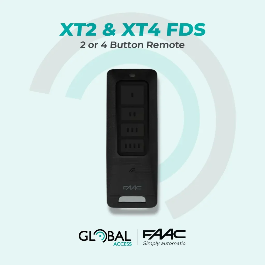 FAAC XT2 FDS 2 or 4 Button Remote
