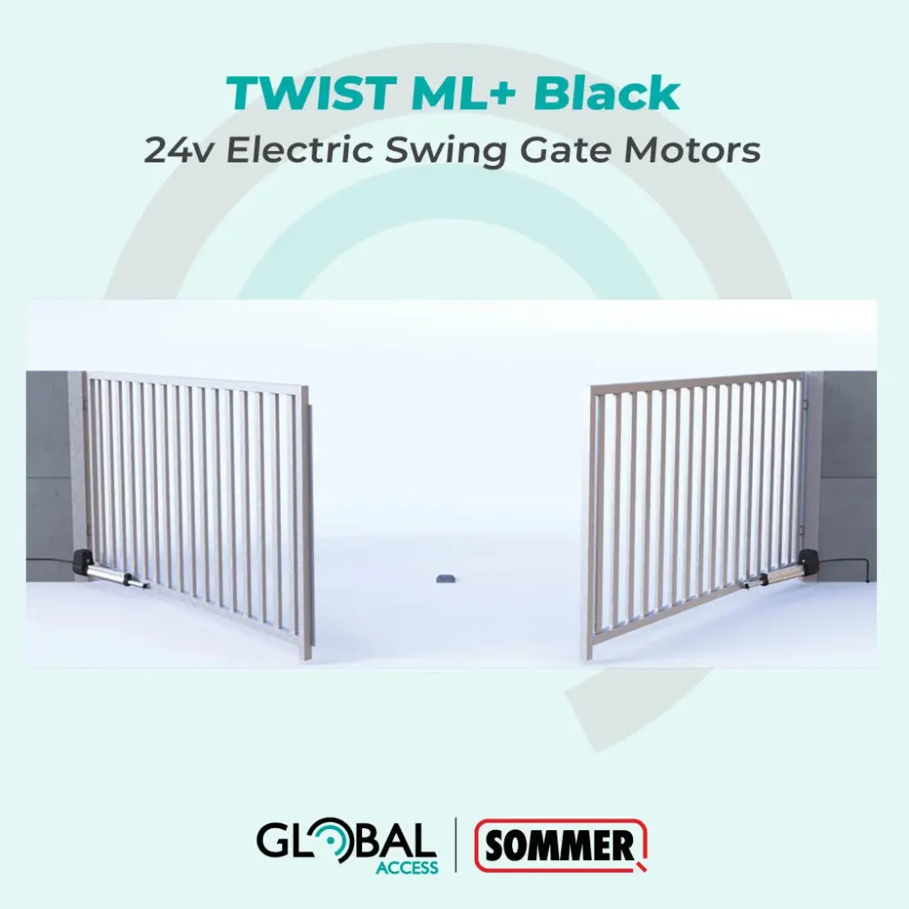 SOMMER TWIST ML+ Black 24v Swing Gate Operator