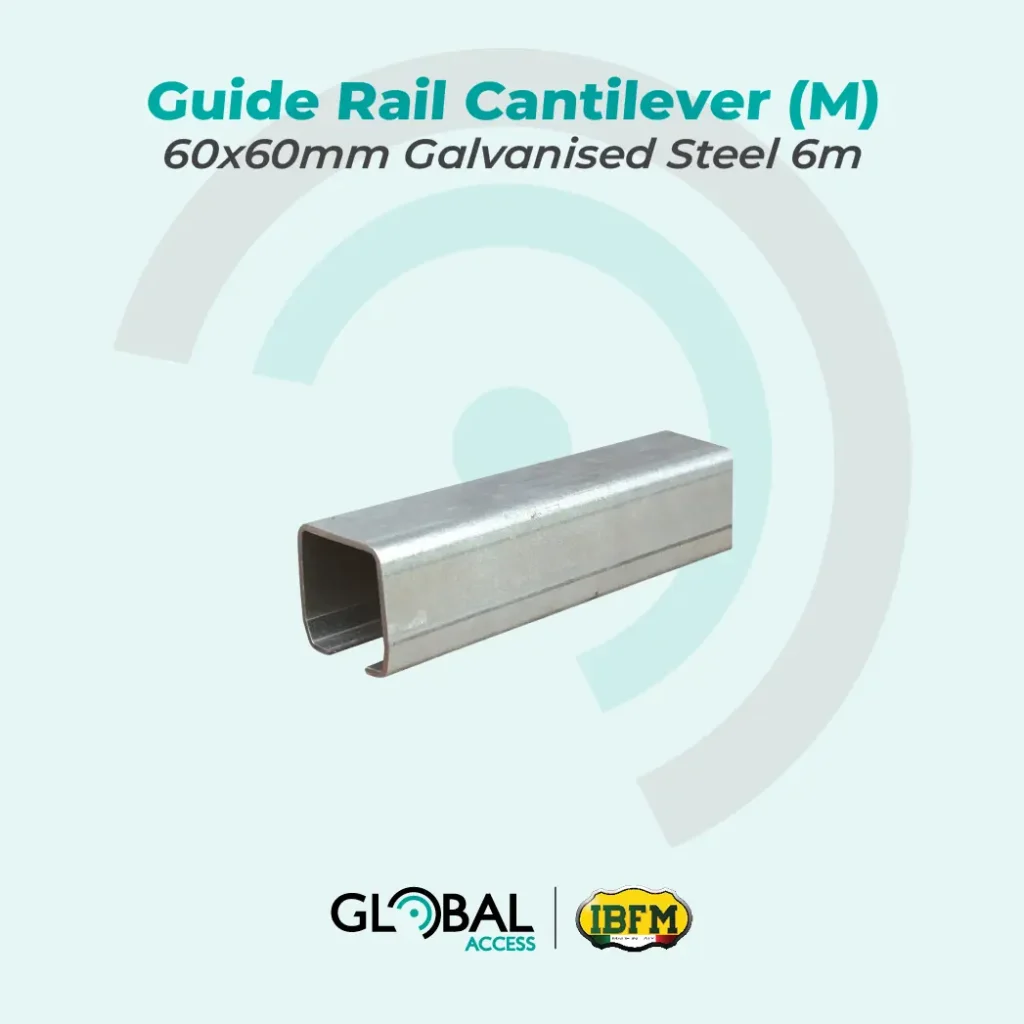 IBFM - Guide Rail Cantilever (M) 60x60mm Galvanised Steel