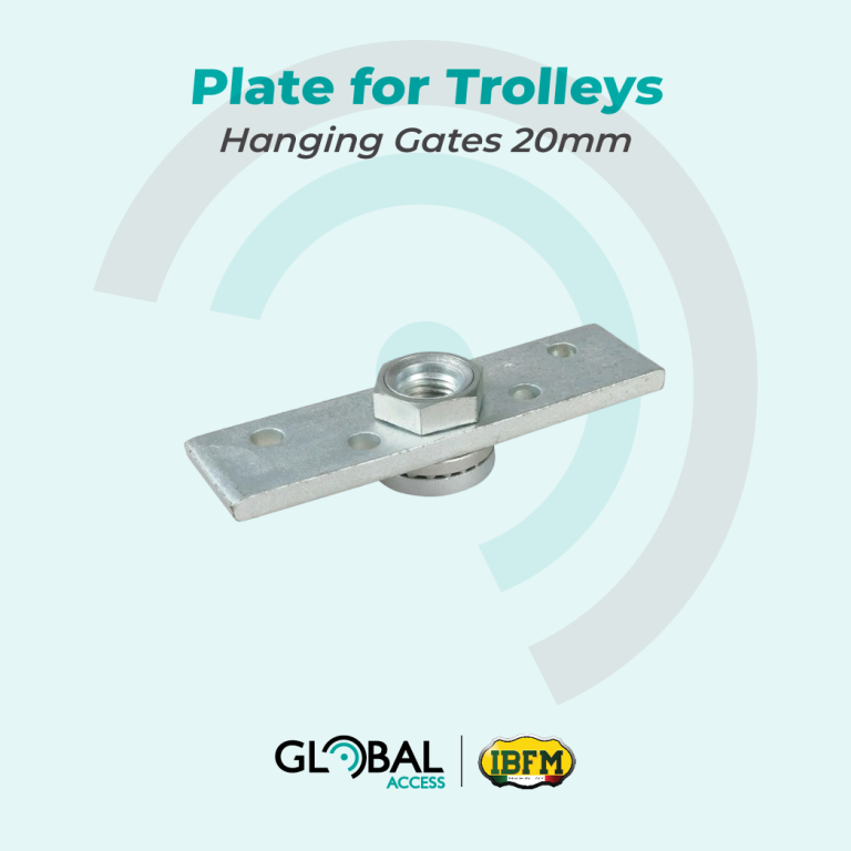 IBFM Plate for Trolleys-Hanging Gates 20mm