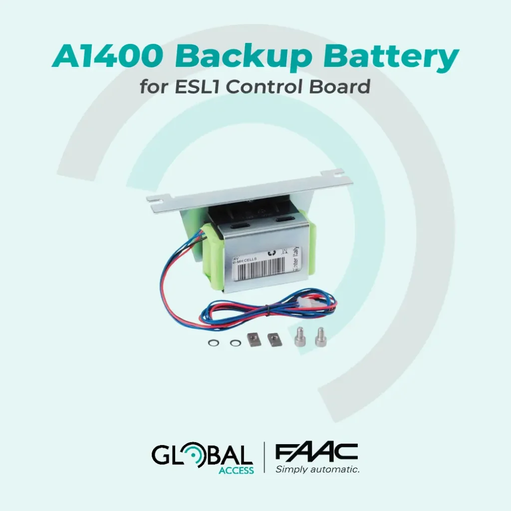 FAAC A1400 Backup Battery for ESL1 Control Board
