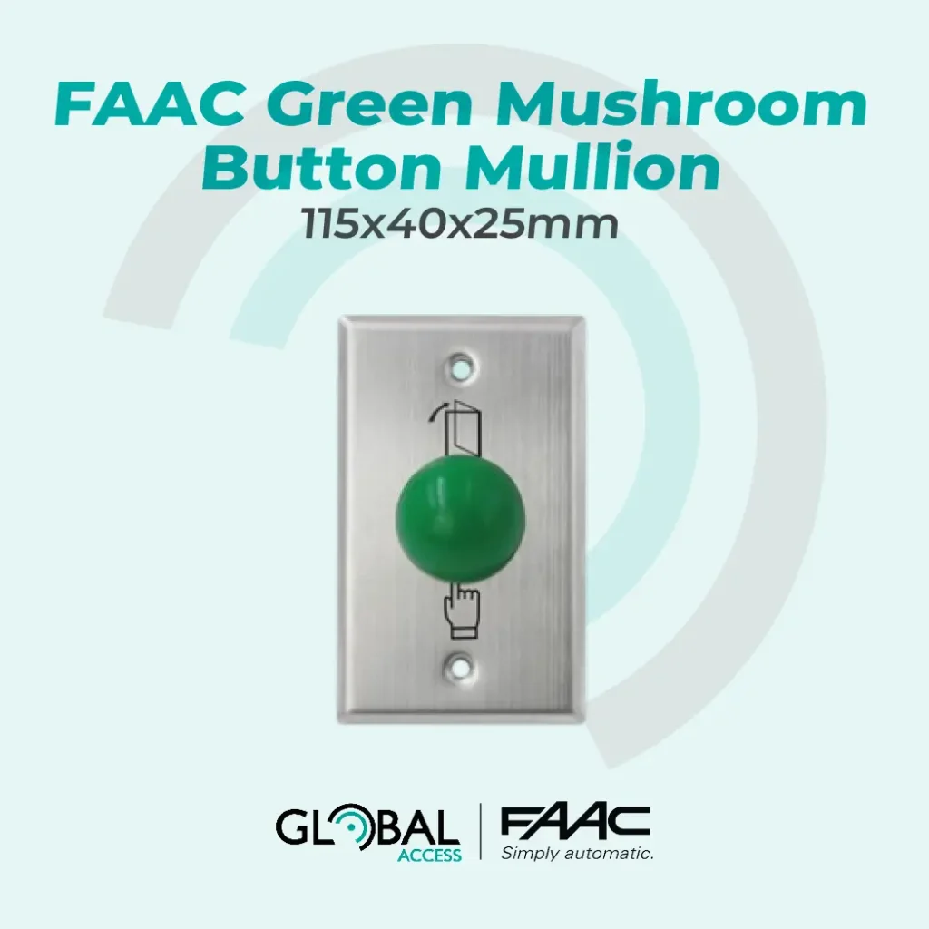 FAAC Green Mushroom Button Mullion 115x40x25mm