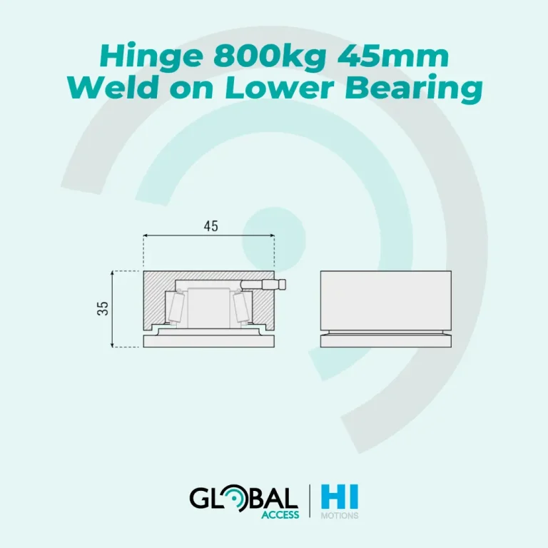Hi-Motions Hinge 800kg 45mm Weld on Lower Bearing